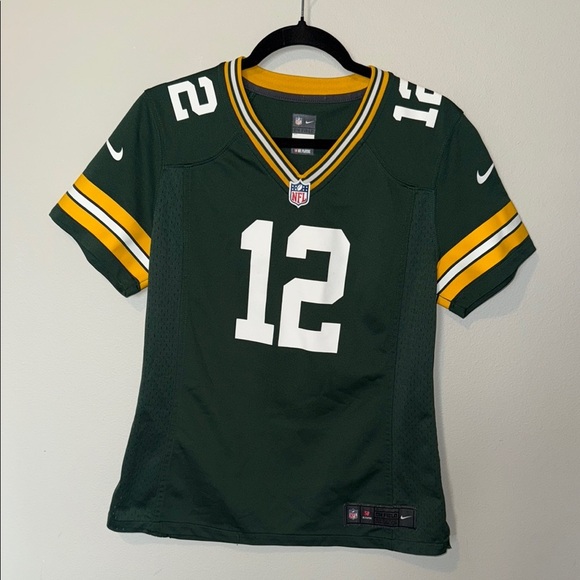 Nike On Field Green Bay Packers Jersey Aaron Rodgers #12 Medium GUC NFL Football - Picture 1 of 9
